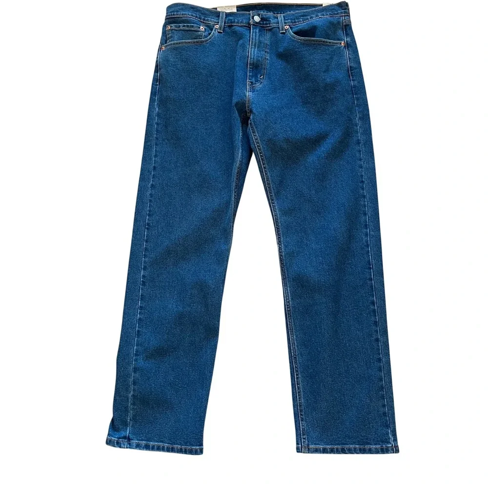 Levis 505 Regular‎ Fit Jeans Mens 36x32 Blue Denim Straight Leg 005053126 NEW